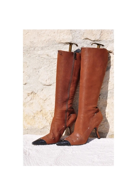 Prada Shoes - Prada Vintage Leather Boots